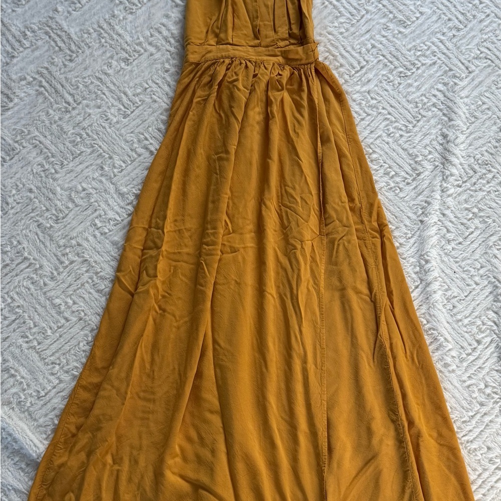 Lulu's Yellow Strapless Gown for Weddings